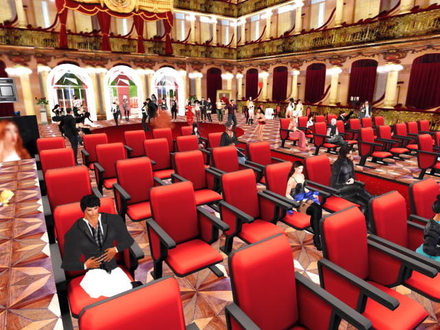 Festa de casamento no Mundo Virtual